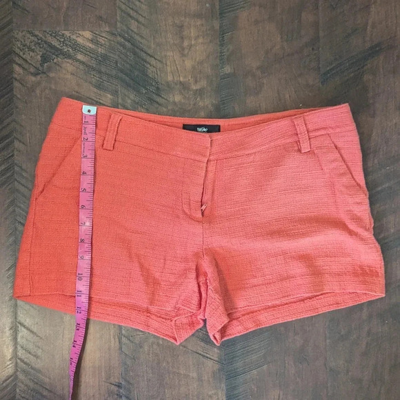 Mossimo Orange Woven Shorts, US 12 - Picture 2 of 4
